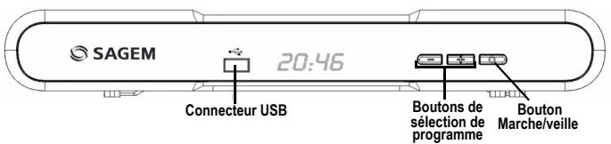 SAGEM DTR 6480 T - 6-1 FACE AVANT DU RÉCEPTEUR - 1