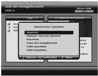 SAGEM DTR 6480 T - Sélectionner plusieurs enregistements - 1