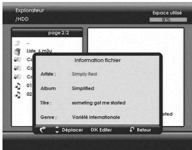 SAGEM DTR 6480 T - 11-5-3 Éditer des fichiers audio - 1