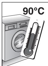 ROSIERES RILS14855DN-S - WARNING: DURING THE WASHING CYCLE, THE WATER CAN REACH A TEMPERATURE OF 90^ . - 6
