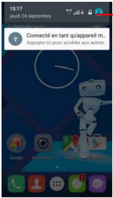 HAIER 52 NOiR - Barre d'etat et notifications - 1