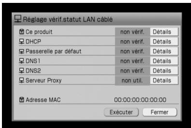 SONY NAC-HD1E - Vérification du statut du réseau - 1