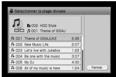 SONY NAC-HD1E - Exemple : Division de la plage B en deux plages - 2
