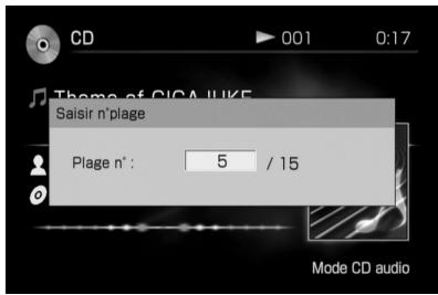 SONY NAC-HD1E - Sélection d'une plage à l'aide des touches numériques - 1