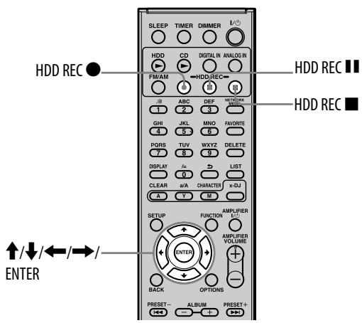 SONY NAC-HD1E - Réglage de l'appareil pour l'enregistrement/importation - 1