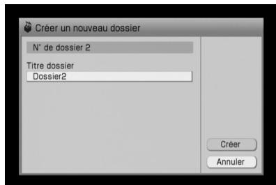SONY NAC-HD1E - Creation d'un dossier - 2