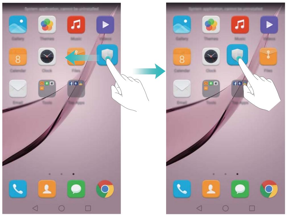 HUAWEI NOVA OR - Déplacer un widget ou une icône - 1