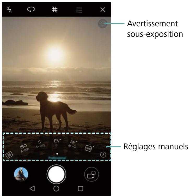 HUAWEI NOVA OR - Paramètres apparéil photo pro - 1