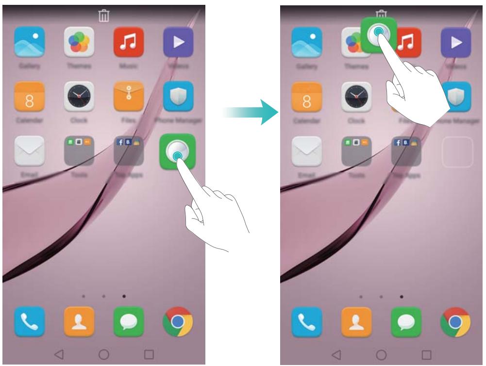 HUAWEI NOVA OR - Supprimer un widget ou une icône - 1
