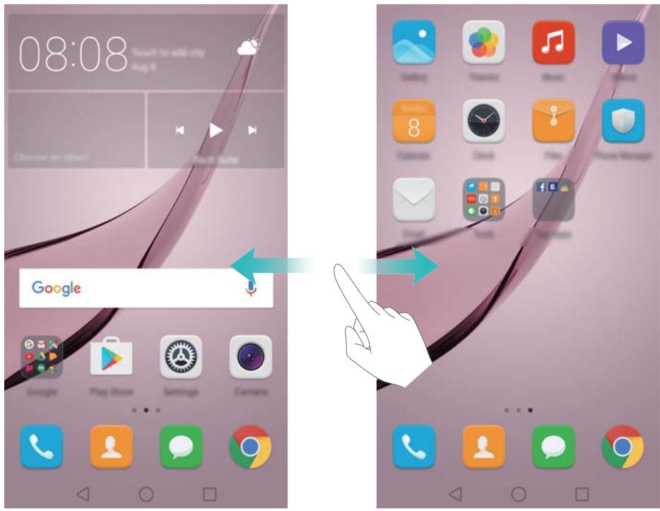 HUAWEI NOVA OR - Passage d'un écran d'accueil à l'autre - 1