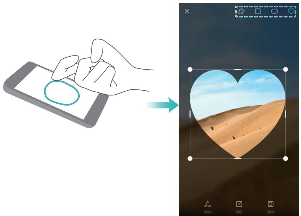 HUAWEI NOVA OR - Prendre une capture d'écran partielle - 1
