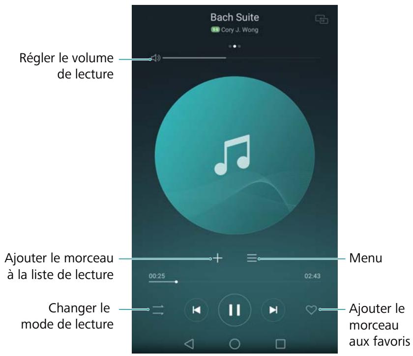 HUAWEI NOVA OR - Utilisation de l'écran de lecture - 1