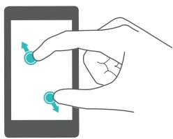 HUAWEI NOVA OR - Mouvements sur l'écran tactile - 6