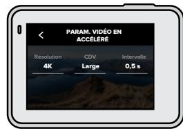 GOPRO HERO7SILVER - Paramètres du mode Acceleré - 2