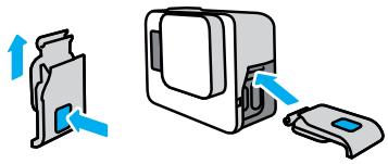 GOPRO HERO7SILVER - REMONTAGE DE LA PORTE LATERALE - 1
