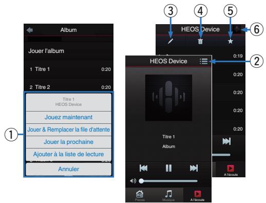DENON HEOS 5 S2 WHITE - Utilisation de la file d'attente now playing - 1