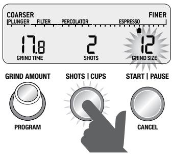 SAGEMOULIN CAFESMART_GRINDER_PRO_K - Sélection de doses/tasses - 1