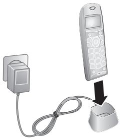 SAGEM Fhonerax 40°Frhonertax 45 - Introduire les batteries dans le combiné - 3