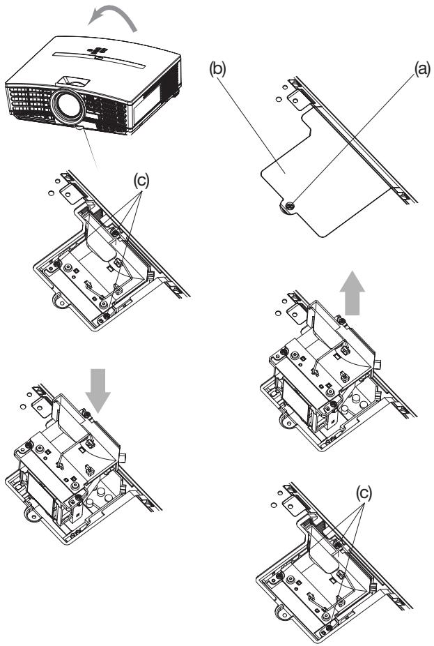 MITSUBISHI HC 1500 - To replace the lamp: - 1