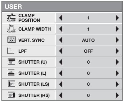 MITSUBISHI HC 1500 - USER menu - 1