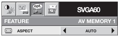 MITSUBISHI HC 1500 - With the FEATURE menu: - 1