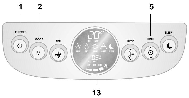 CARRIER 51 AKP 220 M BLANC - Programmation du temporisateur au moment de l'allumage: - 1