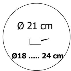 SAUTER 2149963 - Cette zone de cuisson de 28 cm : - 2