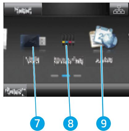 HP M281FDW - Présentation de l'écran d'accueil - 3