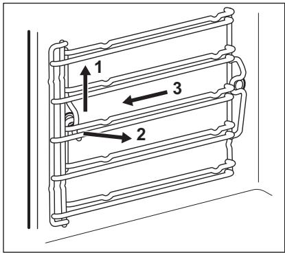 ELECTROLUX EOBSS56XAX - Retrait des supports de grille - 1