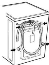 LG F72880WH - - Dépose des vis de bridage - 1