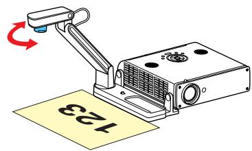 TOSHIBA TDP-T90 - Faire pivoter la tête de l'imageseafin d'aligner l'orientation du document pour projeter en vérifiant I'écran. - 1