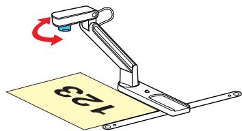 TOSHIBA TDP-T90 - Faire pivoter la tête de l'imageseafin d'aligner l'orientation du document pour projeter en vérifiant I'écran. - 2