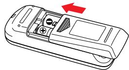 TOSHIBA TDP-T90 - Chargement des piles de la télécommande - 3