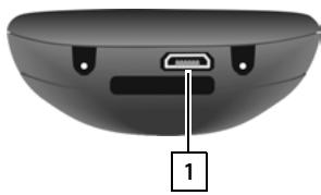 GIGASET CLE60 SOLO ANTHRACITE - Raccordement du cable de données USB - 2