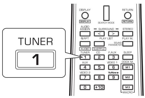 SHERWOOD VR654BD - Sélectionnez la bande souhaitée. - 1