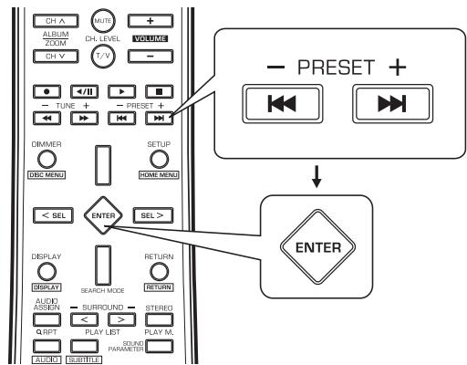 SHERWOOD VR654BD - PréRéglage des stations radio - 2