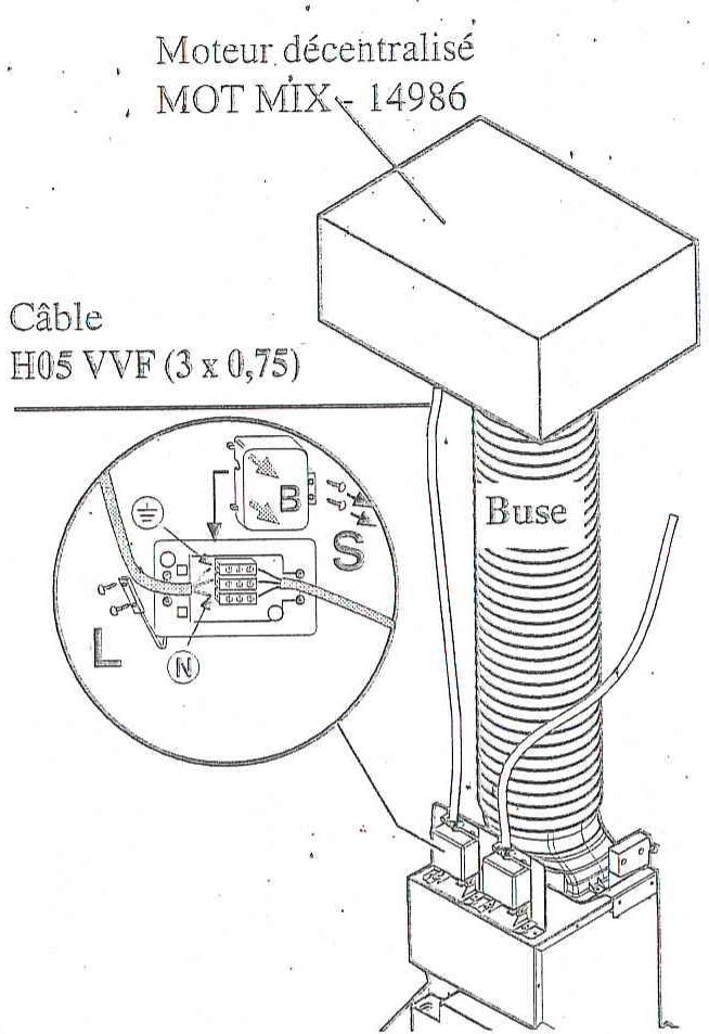 SCHOLTES H6S9M - Raccordement au moteur - 1