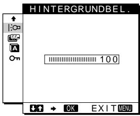 SONY SDM-M51 - Einstellen der Hintergrundbeleuchting - 1