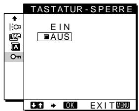 SONY SDM-M51 - Sperren der Menüs und Bedienelemente - 1