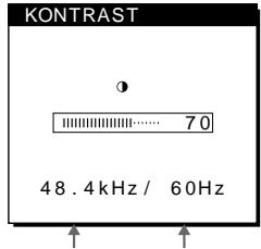 SONY SDM-M51 - Einstellen des Kontrasts (KONTRAST) - 1