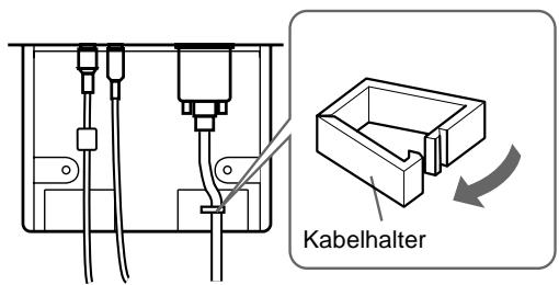 SONY SDM-M51 - Schritt 4: Befestigen der Kabel und Schlieben der hinteren Abdeckung - 1
