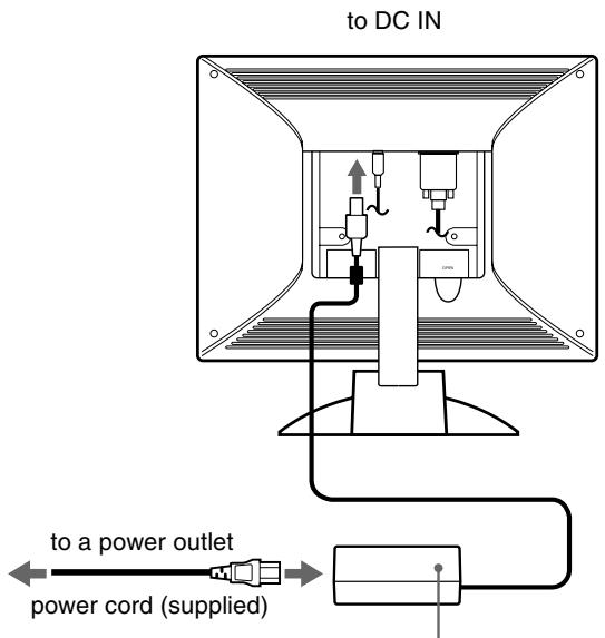 SONY SDM-M51 - Step 3: Connect the power cord - 1