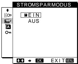 SONY SDM-M51 - Einstellen des Stromsparmodus - 1