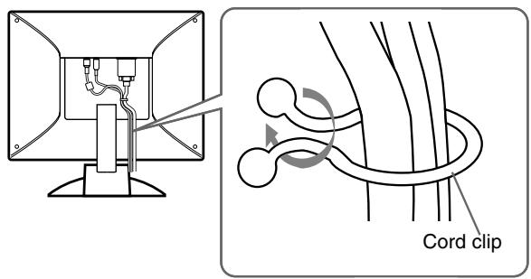 SONY SDM-M51 - Bandle the cables and cords - 1