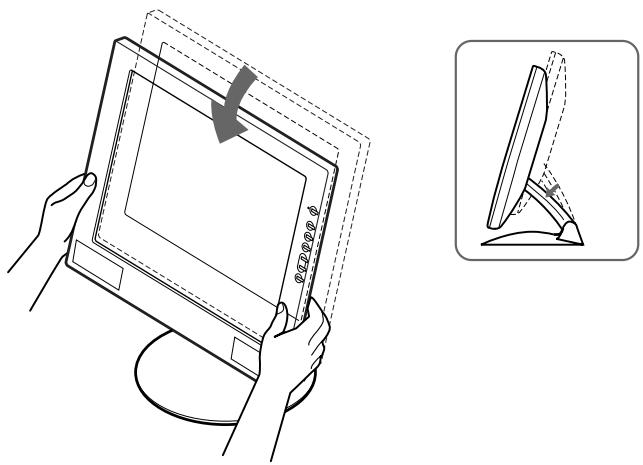 SONY SDM-M51 - Adjusting the tilt and height - 4