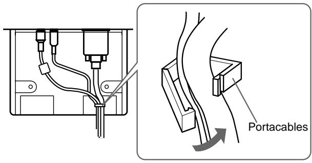 SONY SDM-M51 - Paso 4: Asegure los cables y ciderre la cubierta trasera - 2