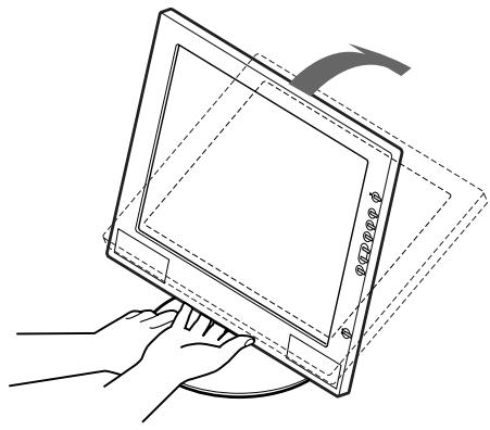 SONY SDM-M51 - Adjusting the tilt and height - 2