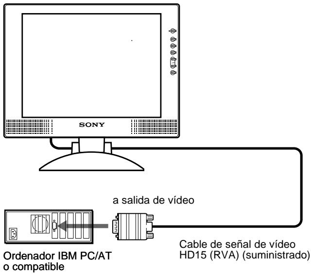 SONY SDM-M51 - - Conexión de un ordinador IBM PC/AT o compatible - 1