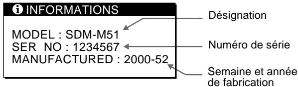 SONY SDM-M51 - Symptômes de défaillances et/remèdes - 2
