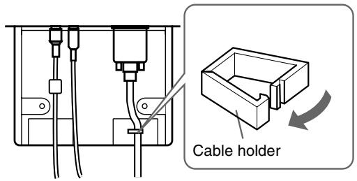 SONY SDM-M51 - Step 4: Secure the cords and close the back cover - 1